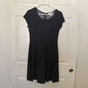 Michael Kors Shortsleeved Black Polka Dress, Size Medium